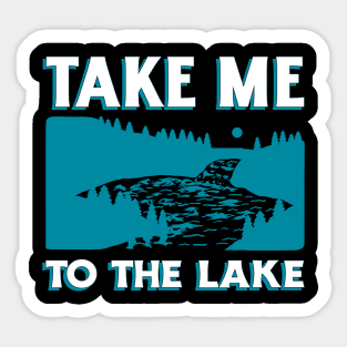 Take Me to the Lake Camping Sticker